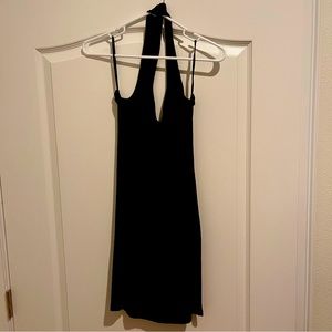 Black Sexy Halter Dress